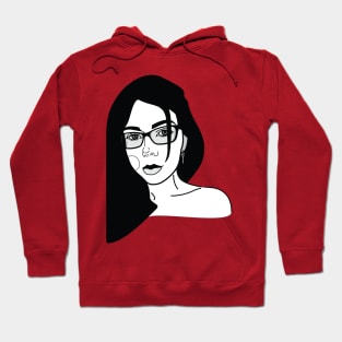 Girl with glasses Hoodie